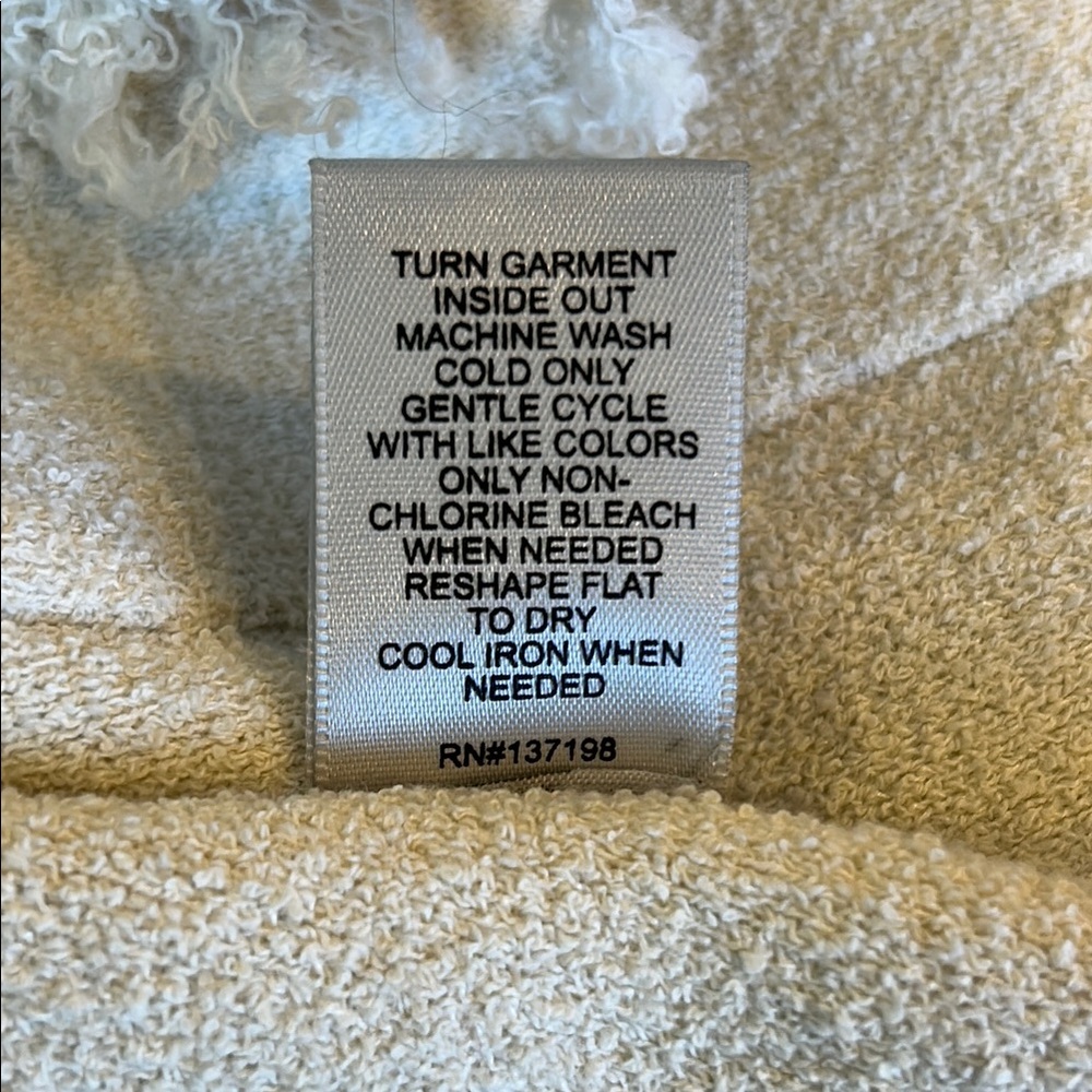 NWT Joie Cream Frayed Edge Cardigan / Jacket Size XS - Picture 7 of 7